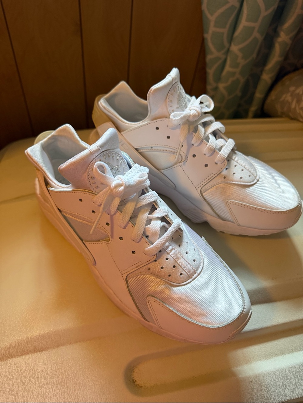 Nike Huarache All-White Athletic Sneakers - Clean Classic Style